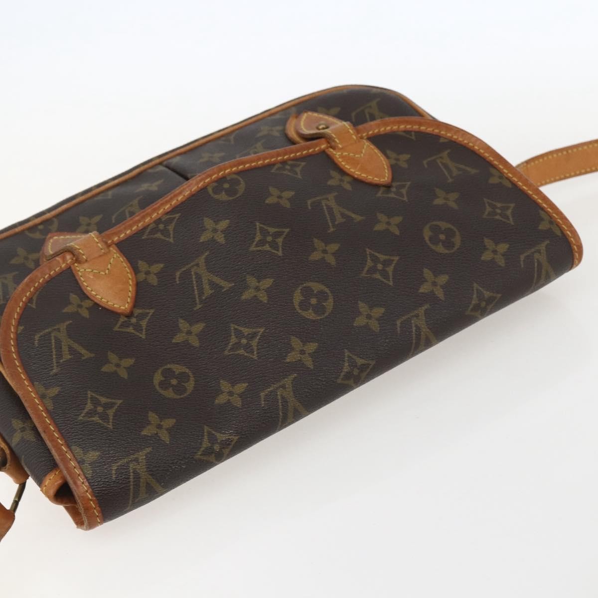 Louis Vuitton Sac Gibeciere Messenger Bag Monogram Canvas Brown Canvas Shoulder Bag Bag (Pre-Owned)
