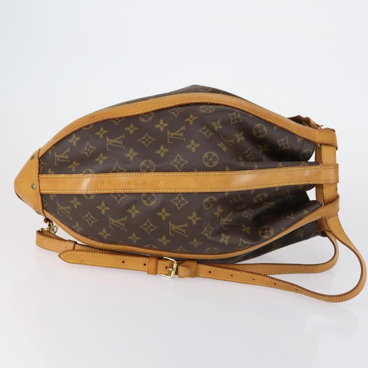 Louis Vuitton Romeo Gigli Handbag Monogram Canvas Brown Canvas Shoulder Bag Bag (Pre-Owned)