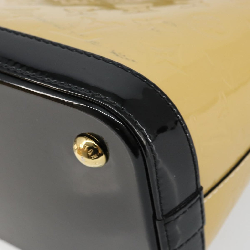 Louis Vuitton Lockit Handbag Monogram Vernis Beige Patent_Leather Tote Bag Bag (Pre-Owned)