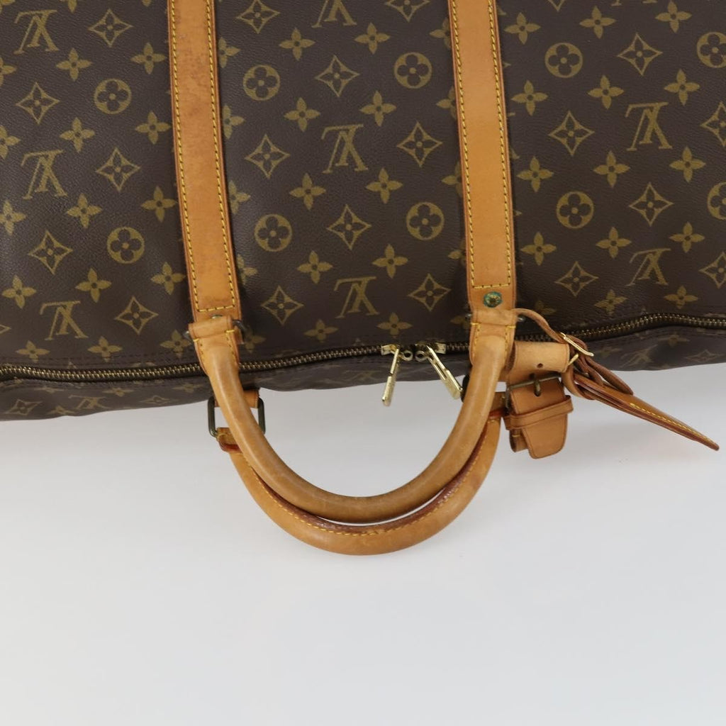 Louis Vuitton Keepall Bag Monogram Canvas Brown Canvas Travel Bag Bag (Pre-Owned)