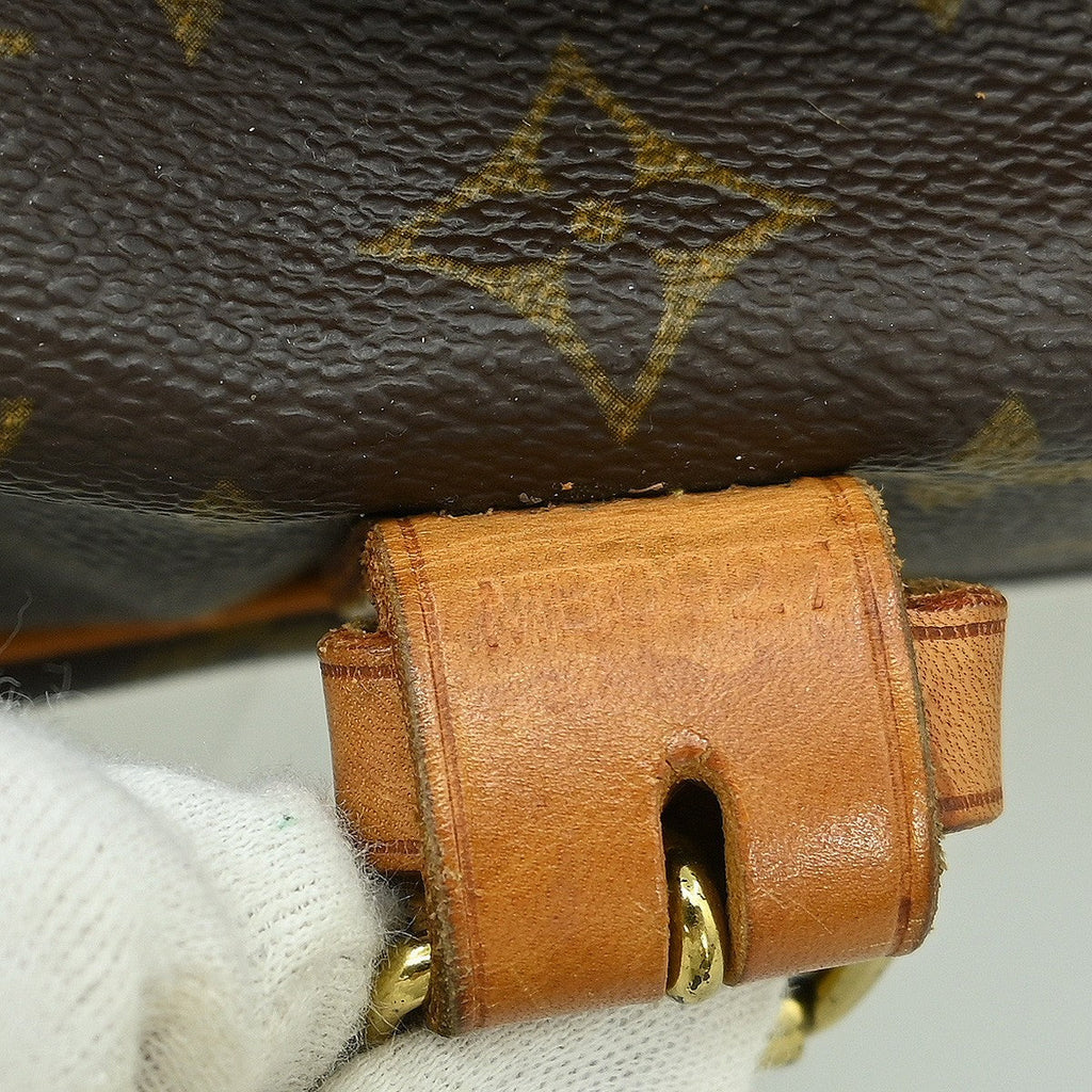 Louis Vuitton Saumur Handbag Monogram Canvas Brown Canvas Shoulder Bag Bag (Pre-Owned)