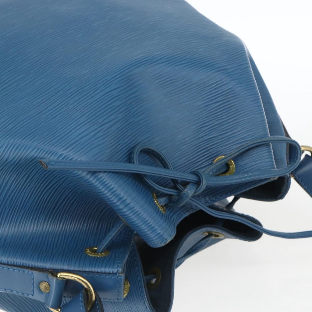 Louis Vuitton Petit Noe Handbag Epi Leather Blue Leather Shoulder Bag Bag (Pre-Owned)