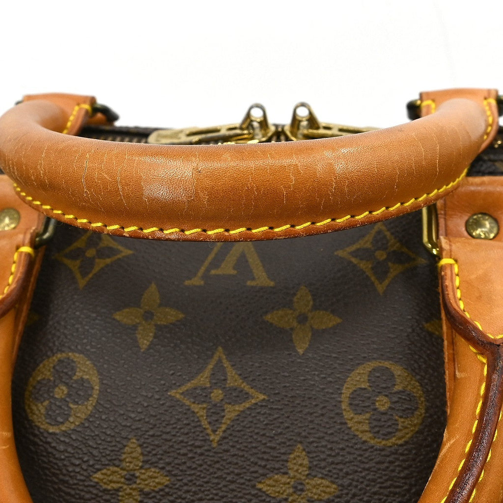 Louis Vuitton Keepall Bag Monogram Canvas Brown Canvas Travel Bag Bag (Pre-Owned)