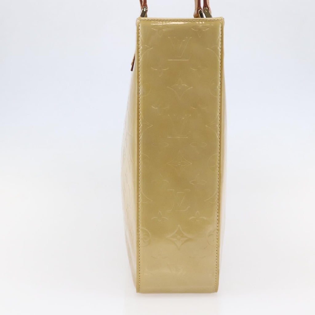 Louis Vuitton Columbus Handbag Monogram Vernis Beige Patent_Leather Tote Bag Bag (Pre-Owned)