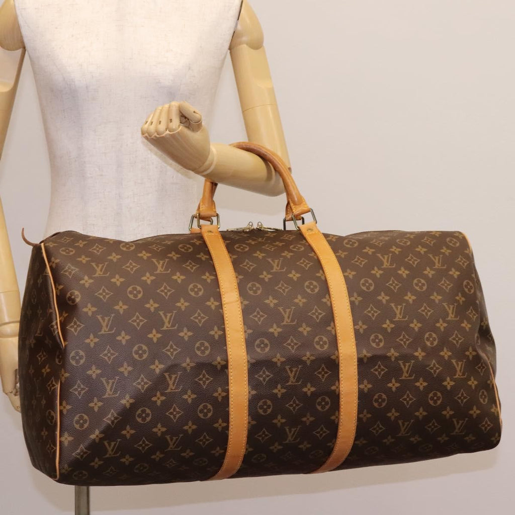 Louis Vuitton Keepall Bag Monogram Canvas Brown Canvas Travel Bag Bag (Pre-Owned)