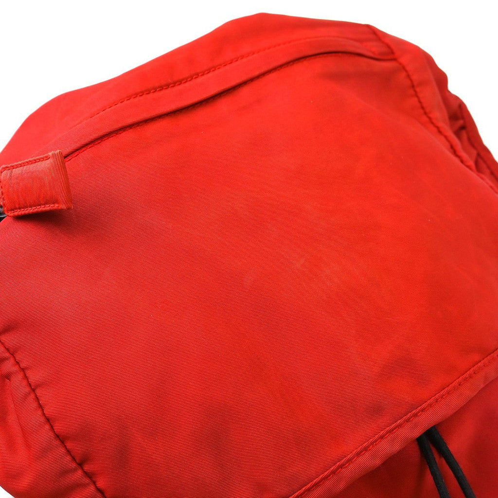 Prada Double Buckle Backpack Tessuto Red Nylon Backpack Bag (Pre-Owned)