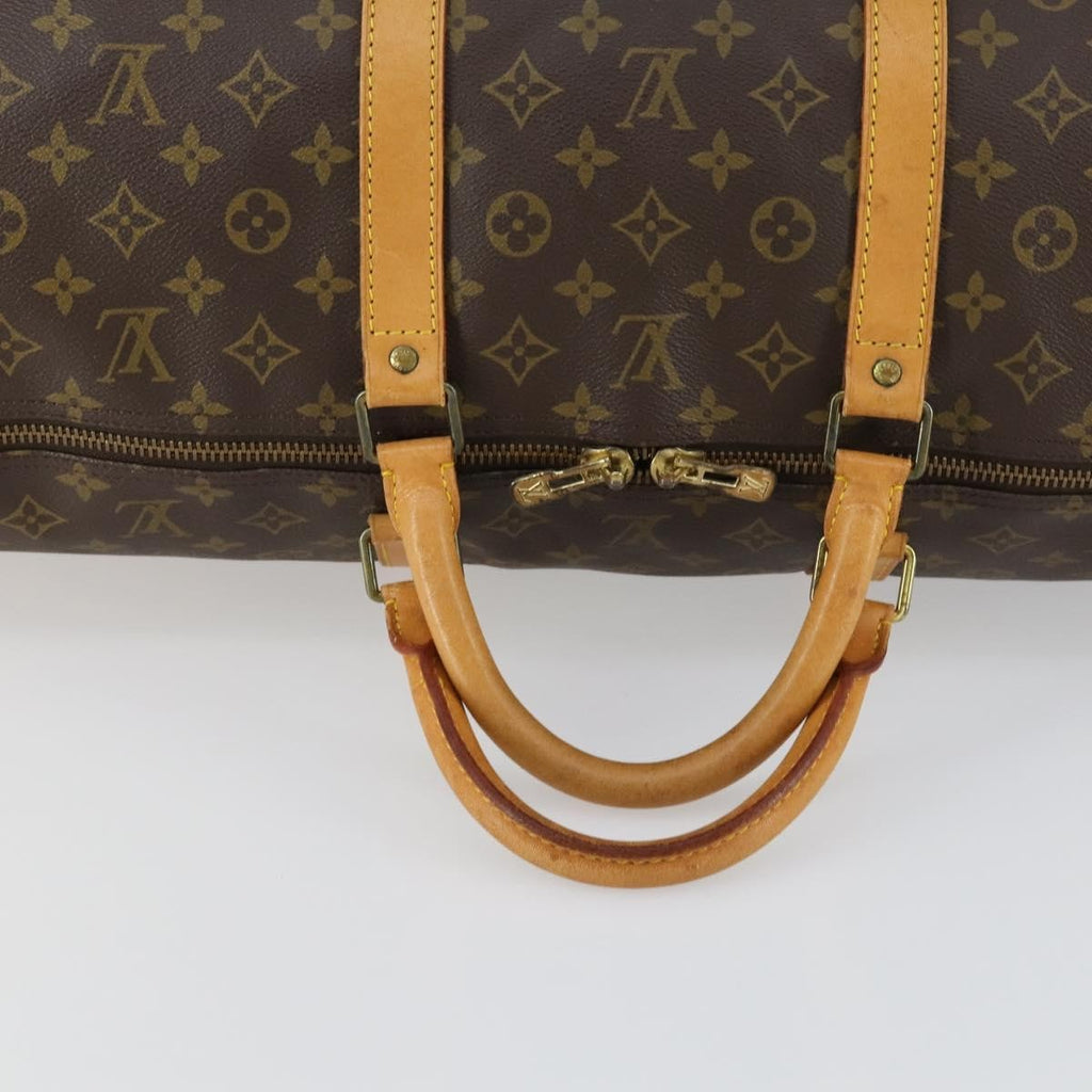 Louis Vuitton Keepall Bag Monogram Canvas Brown Canvas Travel Bag Bag (Pre-Owned)