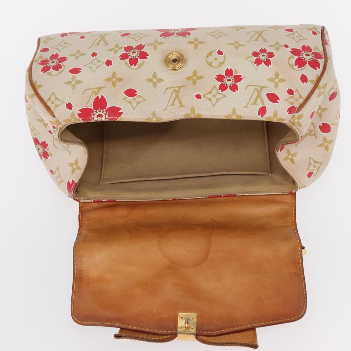 Louis Vuitton Retro Bag Limited Edition Cherry Blossom Monogram White Canvas Handbag (Pre-Owned)