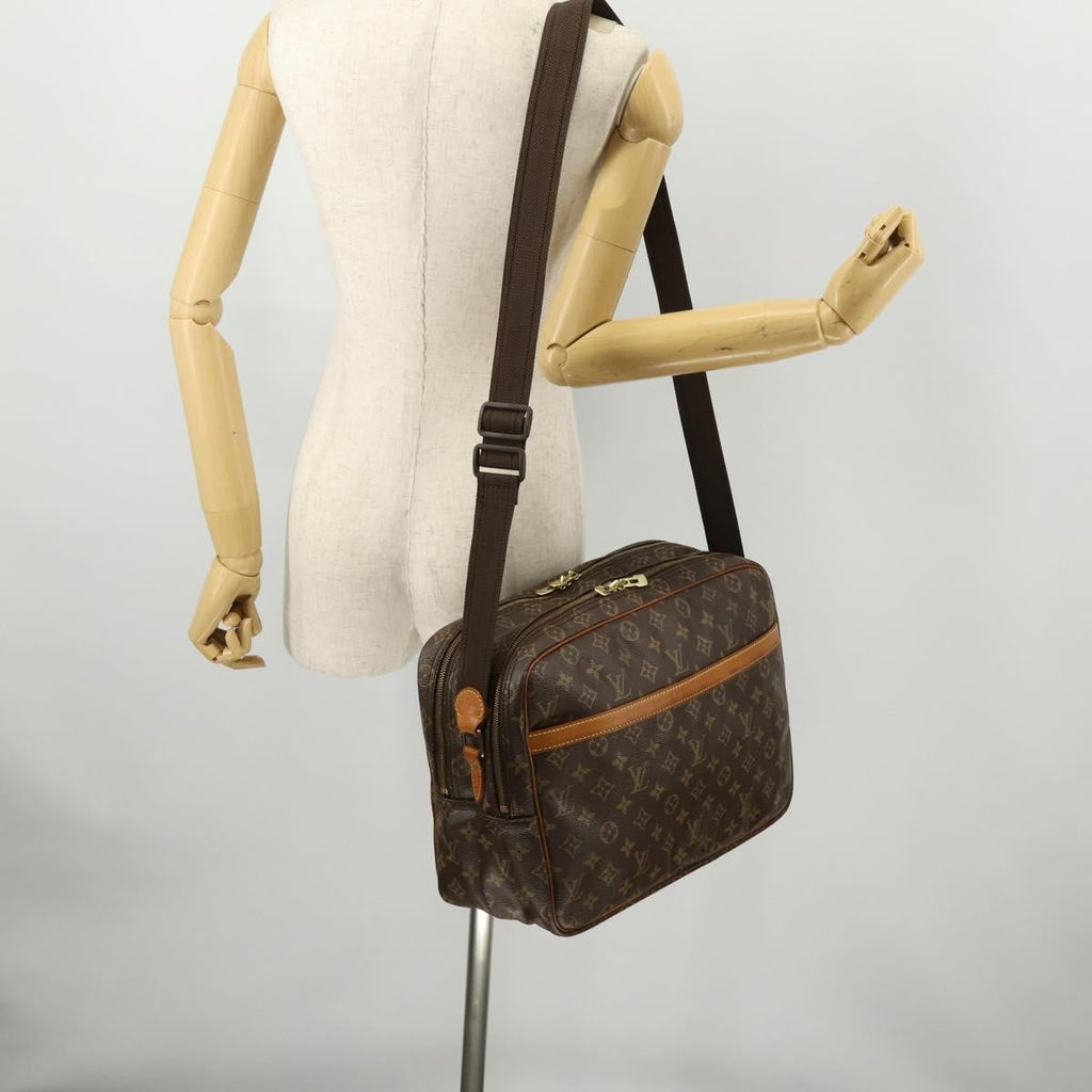 Louis Vuitton Reporter Bag Monogram Canvas Brown Canvas Shoulder Bag Bag (Pre-Owned)
