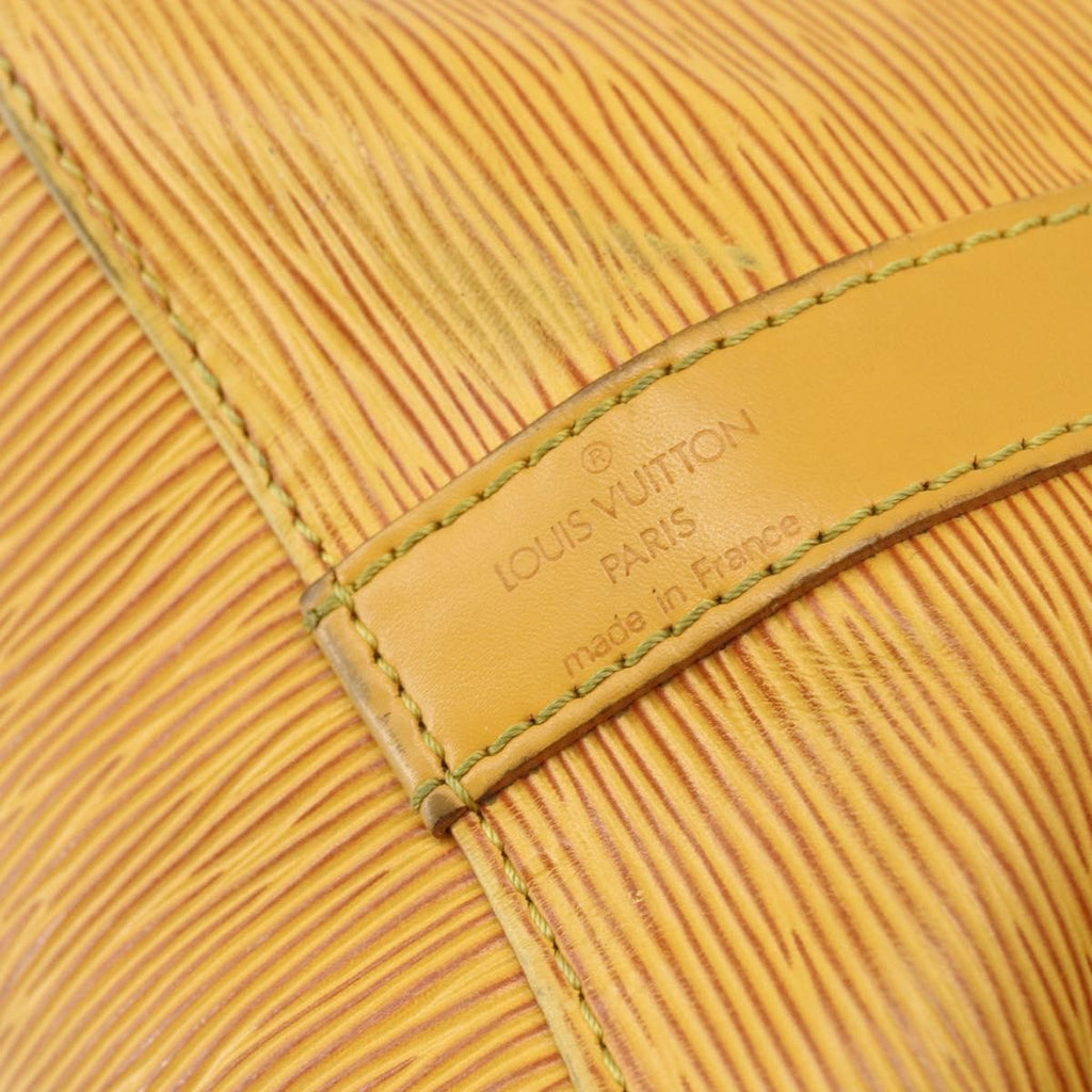 Louis Vuitton Petit Noe Handbag Epi Leather Yellow Leather Shoulder Bag Bag (Pre-Owned)