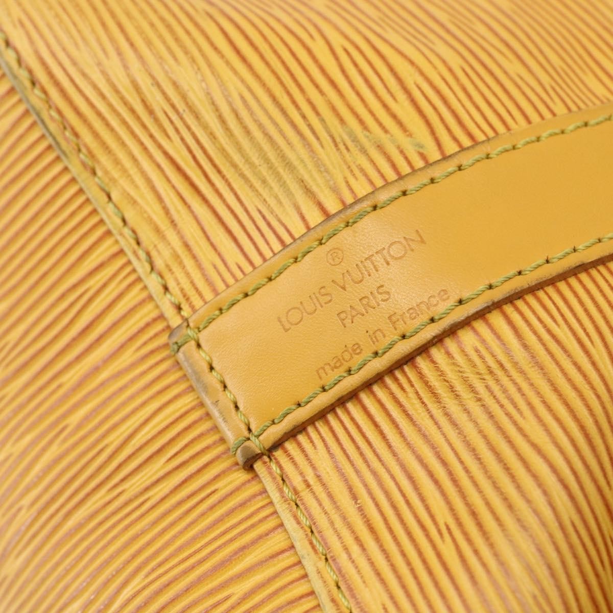 Louis Vuitton Petit Noe Handbag Epi Leather Yellow Leather Shoulder Bag Bag (Pre-Owned)