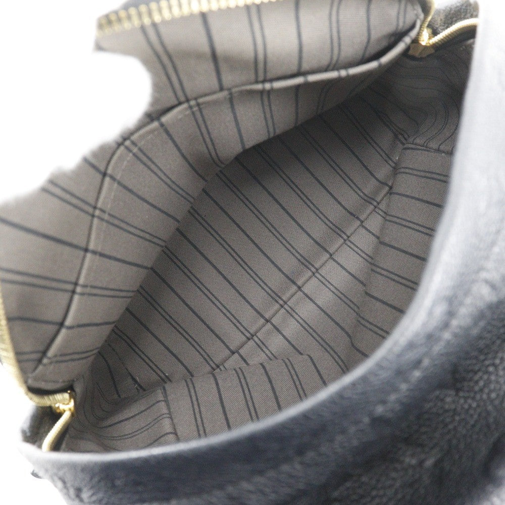 Louis Vuitton Sorbonne Backpack Monogram Empreinte Leather Black Leather Backpack Bag (Pre-Owned)