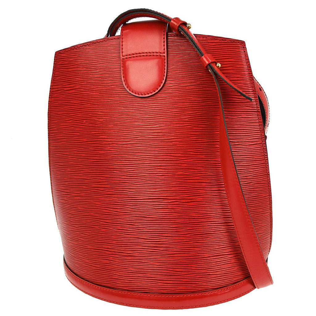 Louis Vuitton Cluny Shoulder Bag Epi Leather Red Leather Shoulder Bag Bag (Pre-Owned)