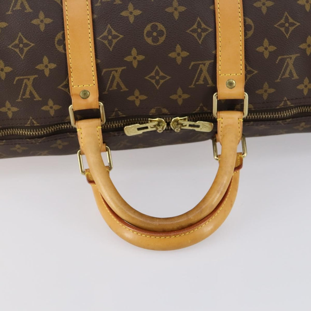 Louis Vuitton Keepall Bag Monogram Canvas Brown Canvas Travel Bag Bag (Pre-Owned)