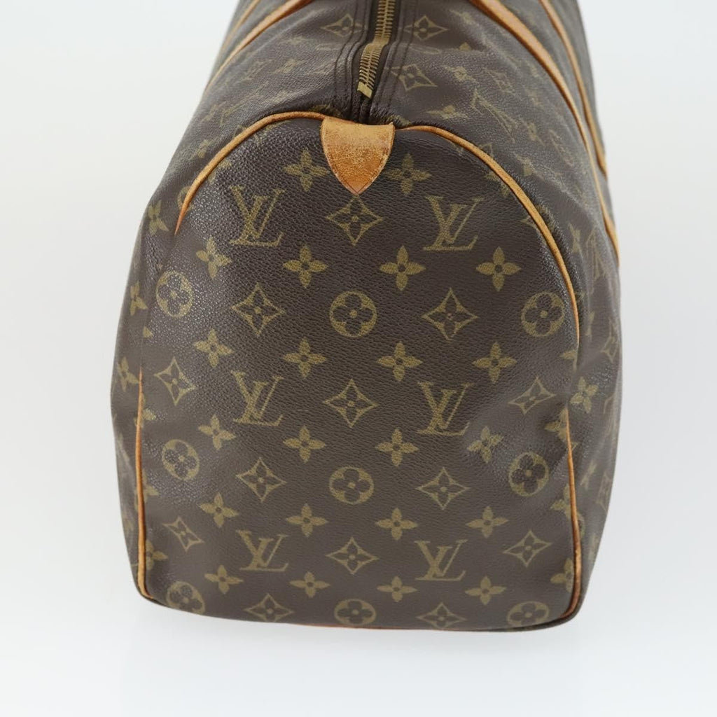Louis Vuitton Keepall Bag Monogram Canvas Brown Canvas Travel Bag Bag (Pre-Owned)