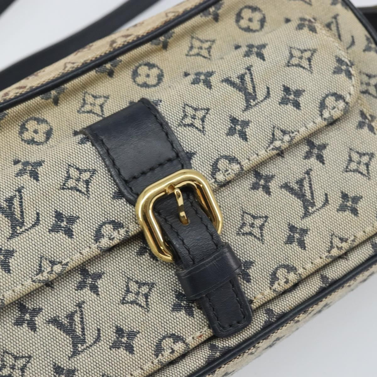 Louis Vuitton Juliette Crossbody Bag Mini Lin Blue Canvas Shoulder Bag Bag (Pre-Owned)