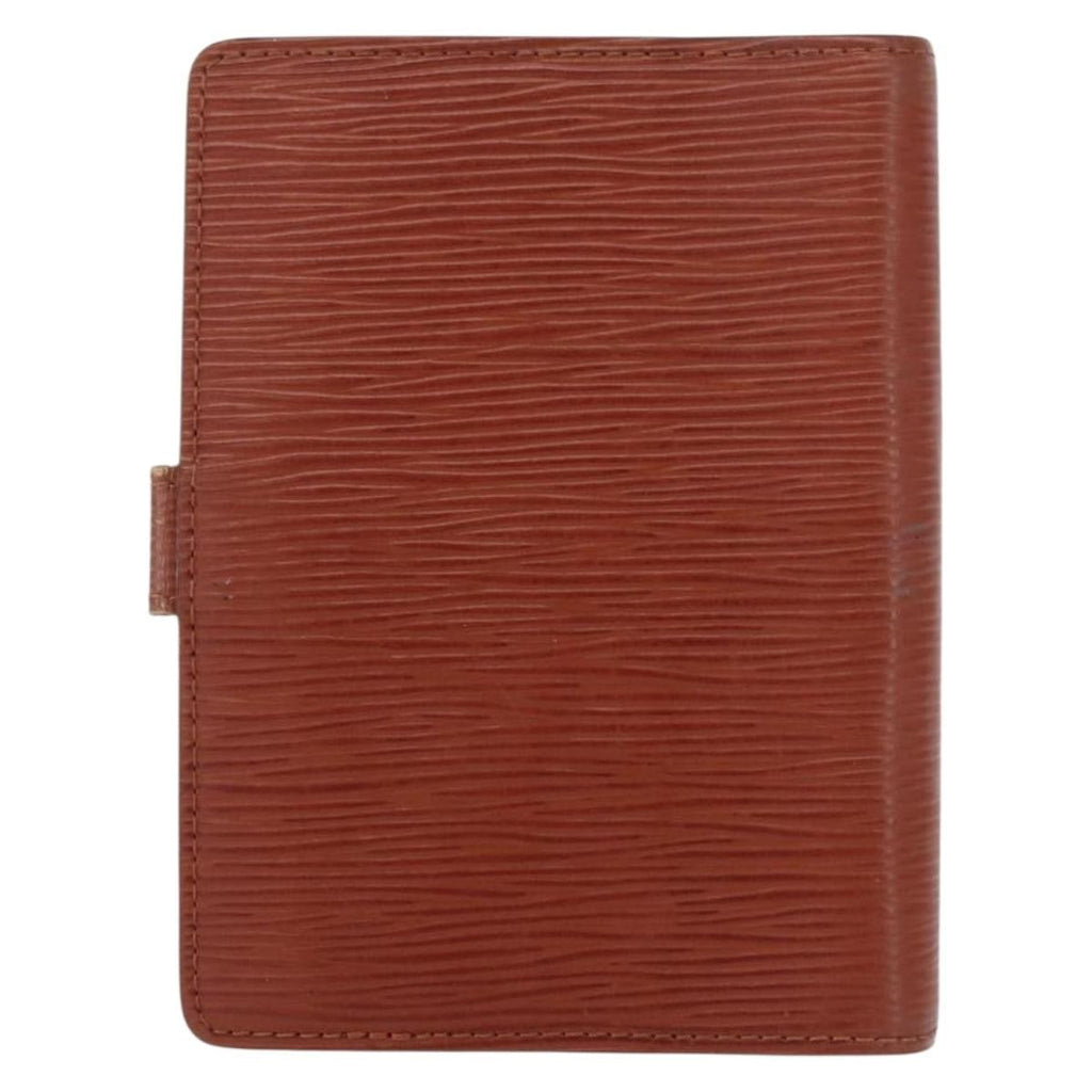 Louis Vuitton Agenda Cover Epi Leather Brown Leather Wallets Accessory (Pre-Owned)