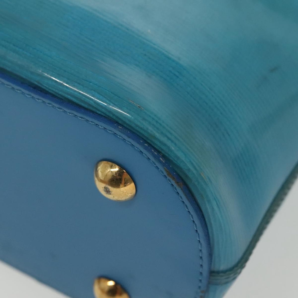Louis Vuitton Plage Lagoon Bay Handbag Vinyl Epi Leather Blue Leather Bag (Pre-Owned)