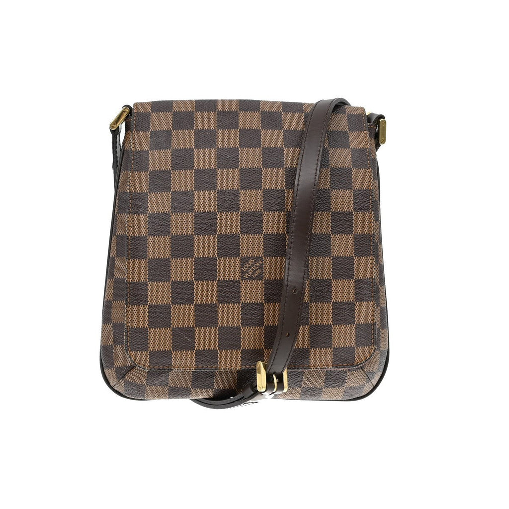 Louis Vuitton Musette Salsa Handbag Damier Canvas Brown Canvas Shoulder Bag Bag (Pre-Owned)
