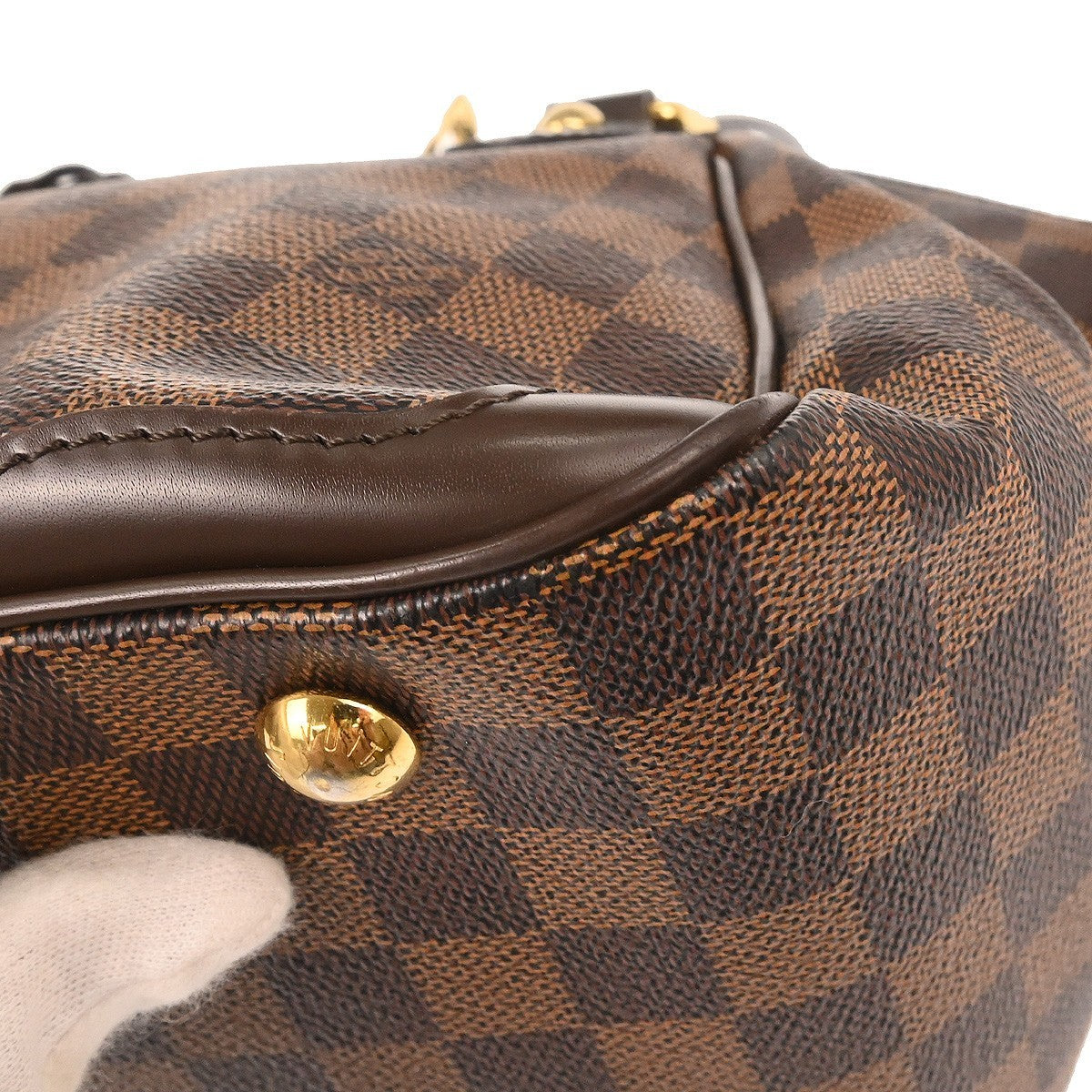Louis Vuitton Verona Handbag Damier Brown Canvas Handbag (Pre-Owned)