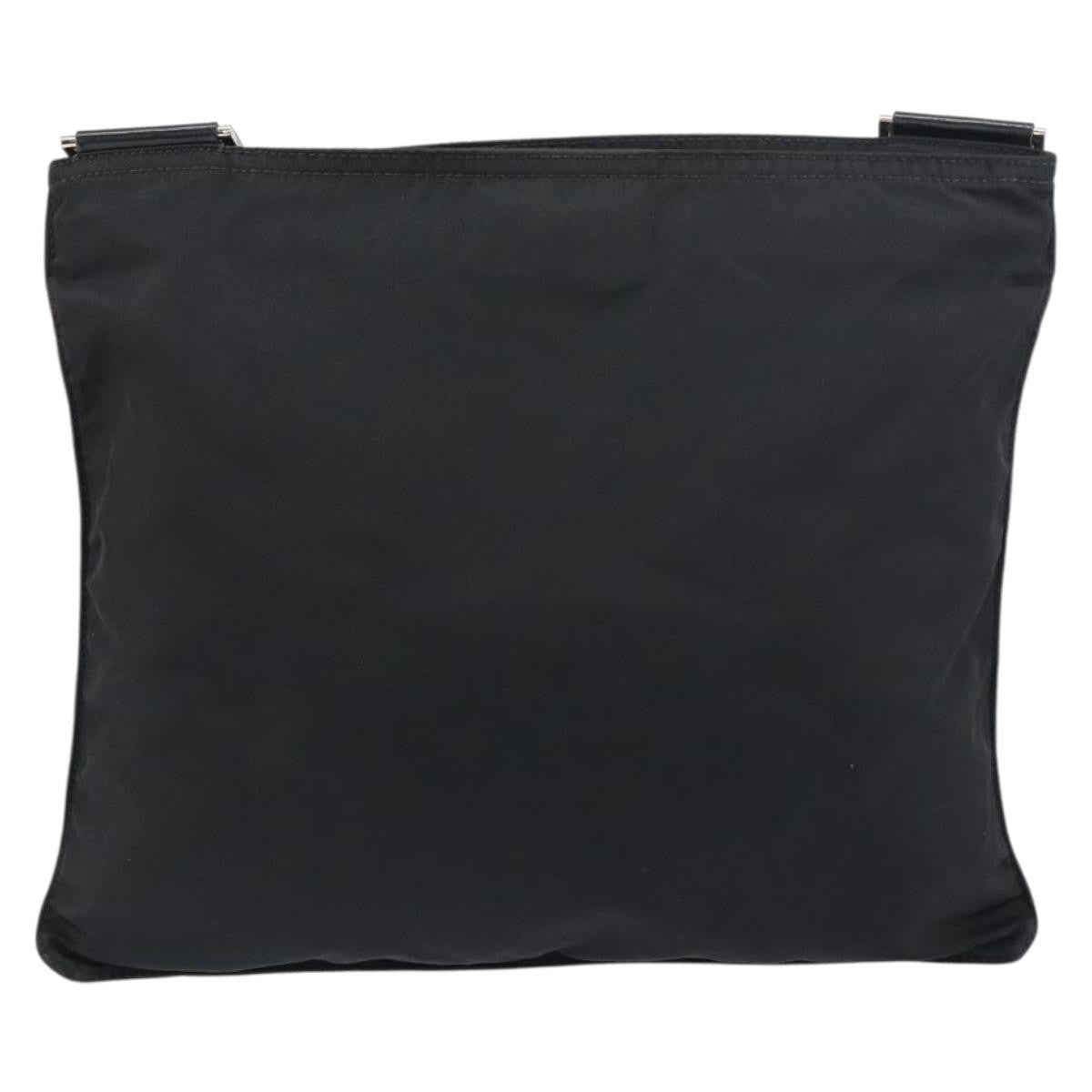 Prada Front Pocket Messenger Bag Tessuto Black Nylon Shoulder Bag Bag (Pre-Owned)