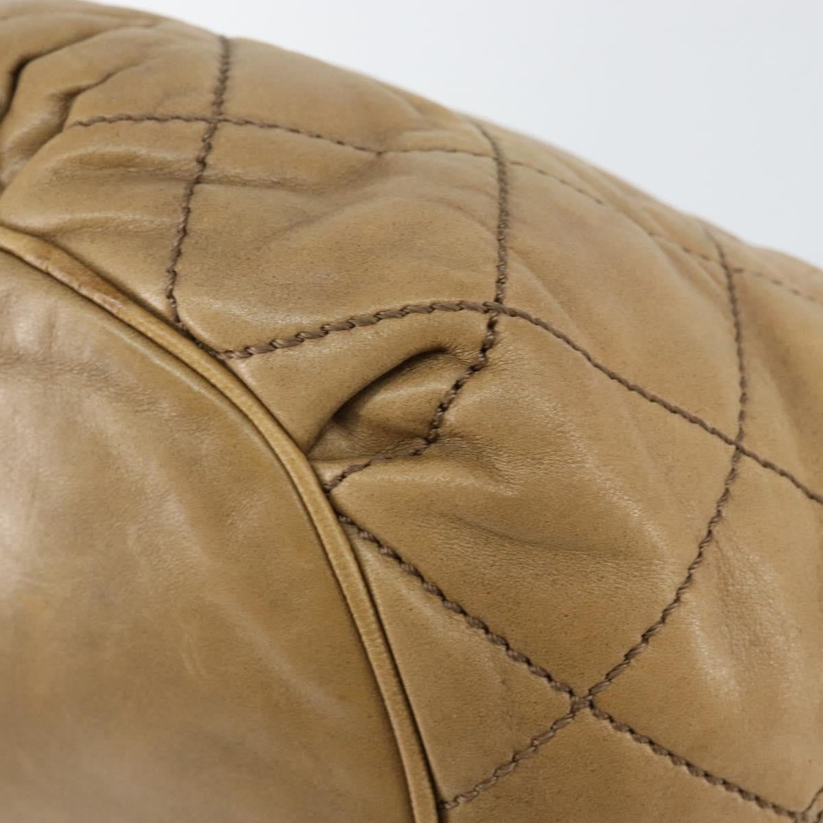 Chanel Cloudy Bundle Hobo Quilted Lambskin Brown Leather Bag (Pre-Owned)