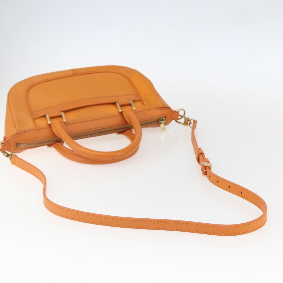 Louis Vuitton Danura Handbag Epi Orange Leather Handbag (Pre-Owned)