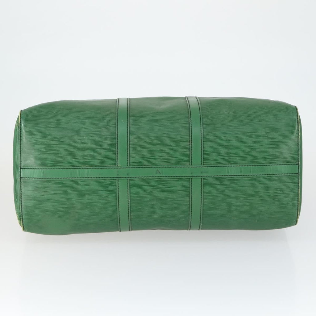 Louis Vuitton Keepall Bag Epi Leather Green Leather Travel Bag Bag (Pre-Owned)
