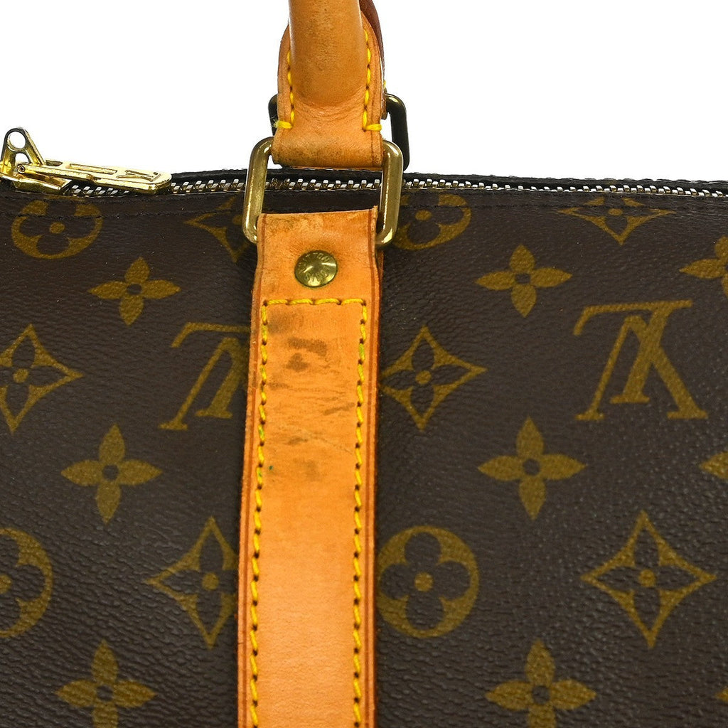 Louis Vuitton Keepall Bag Monogram Canvas Brown Canvas Travel Bag Bag (Pre-Owned)