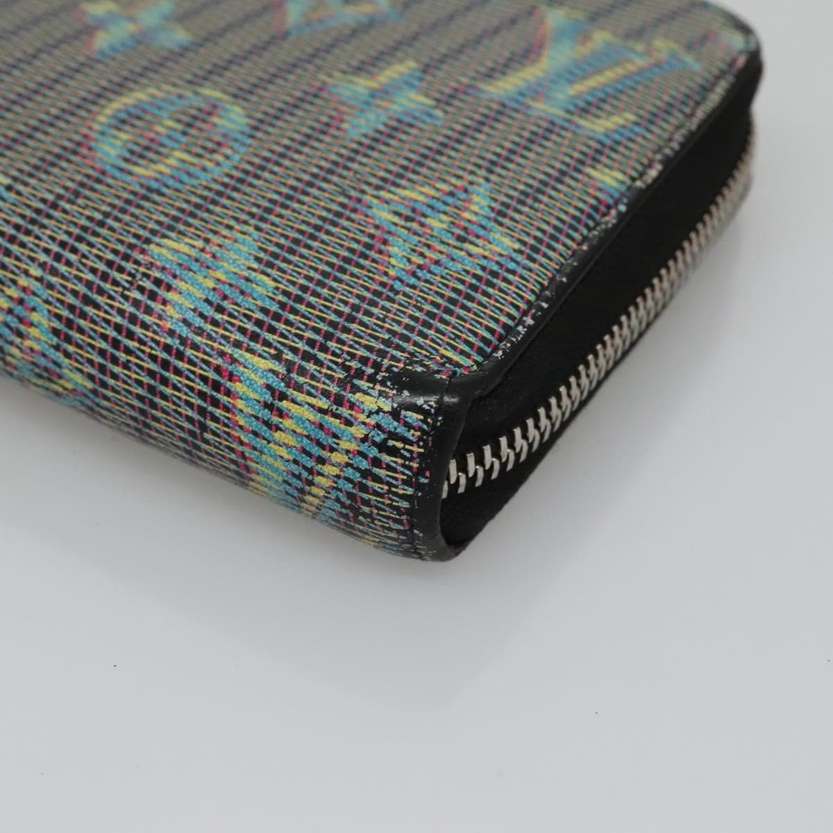 Louis Vuitton Zippy Wallet Nm Monogram Lv Pop Green Canvas Wallets Accessory (Pre-Owned)