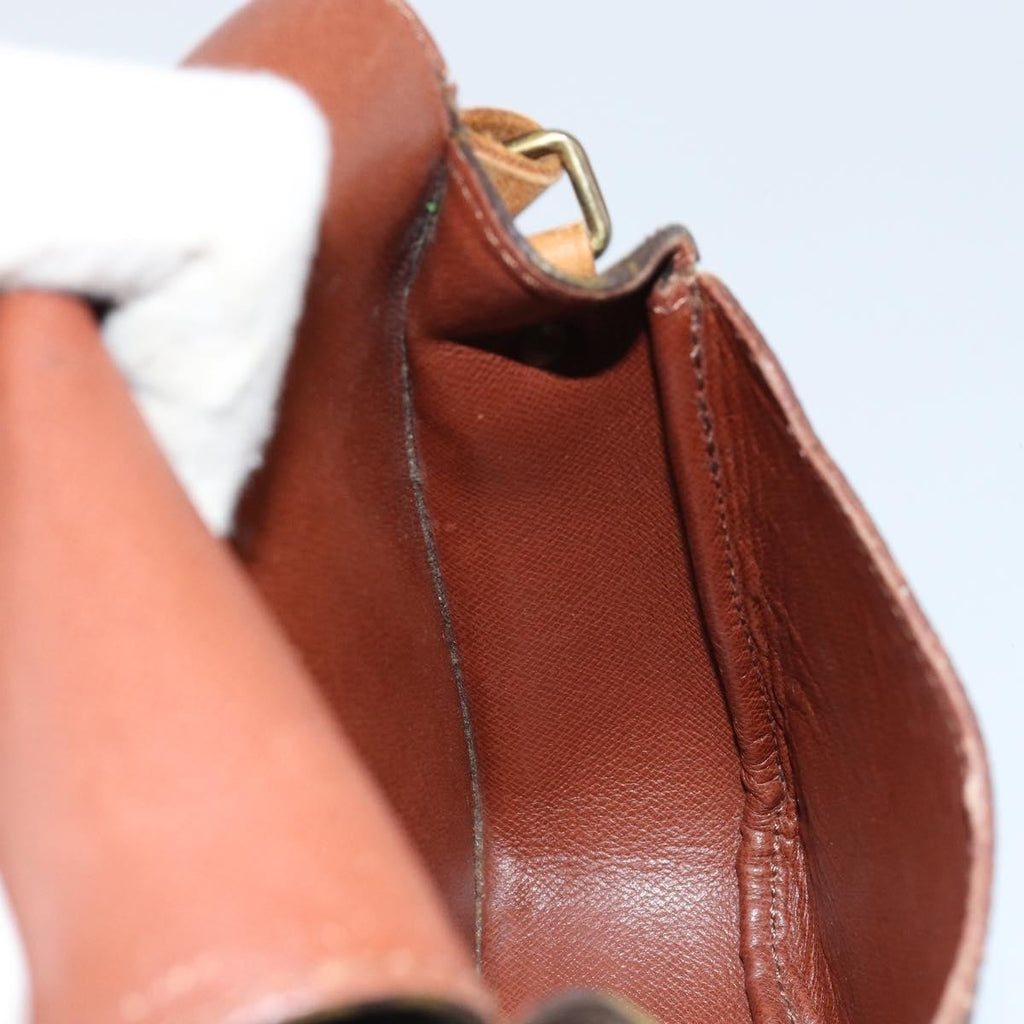 Louis Vuitton Cartouchiere Handbag Monogram Canvas Brown Canvas Shoulder Bag Bag (Pre-Owned)