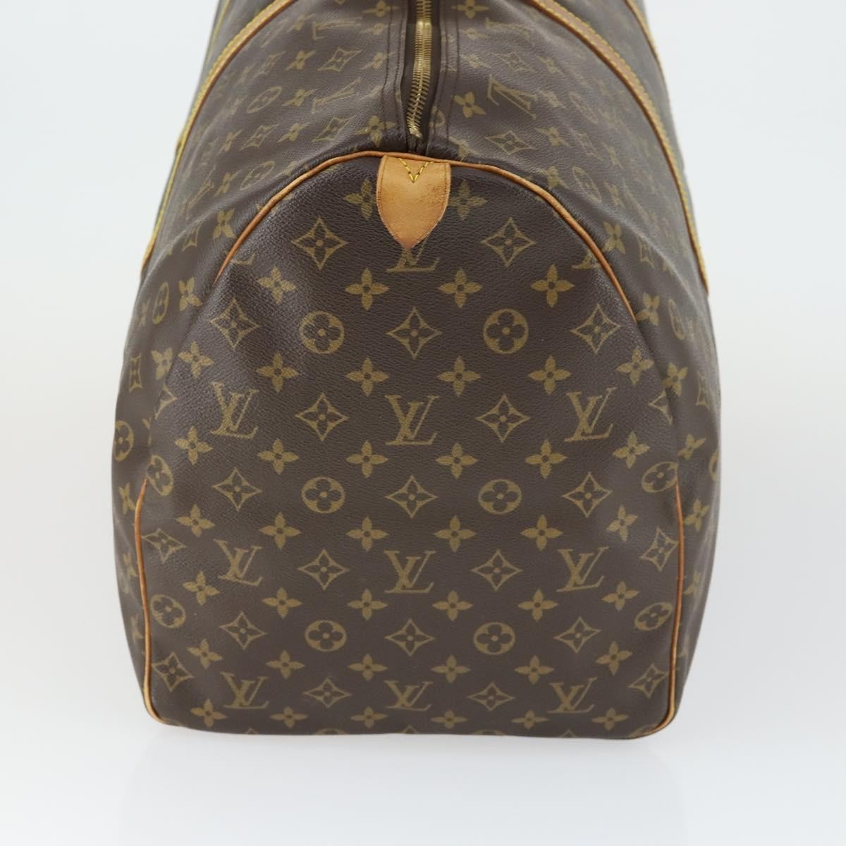 Louis Vuitton Keepall Bag Monogram Canvas Brown Canvas Travel Bag Bag (Pre-Owned)