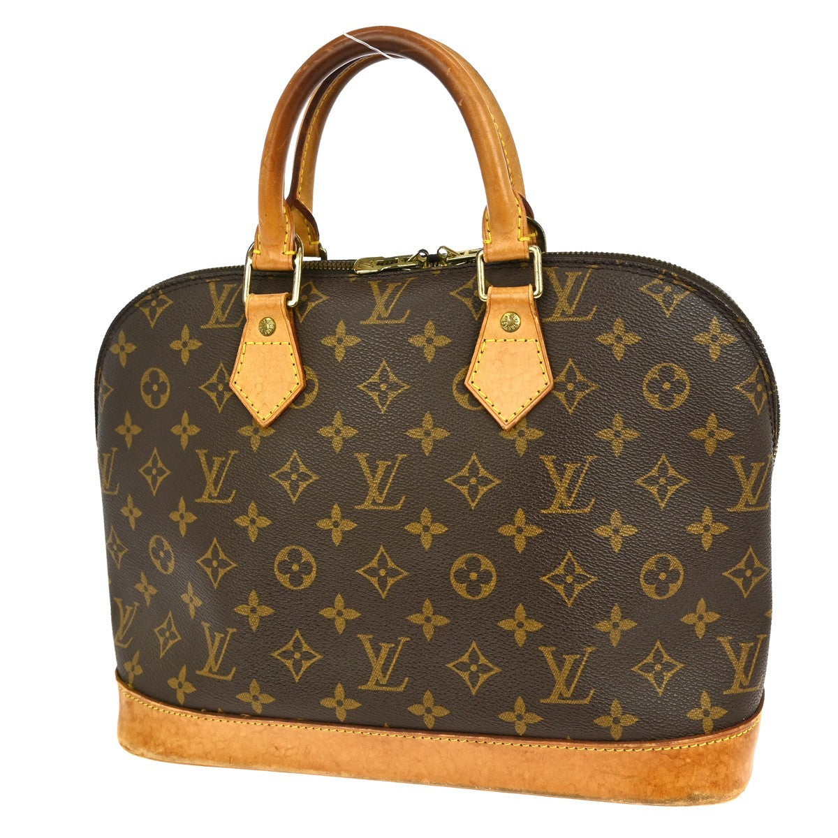 Louis Vuitton Alma Handbag Monogram Canvas Brown Canvas Handbag (Pre-Owned)