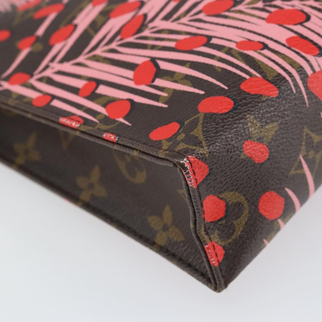Louis Vuitton Toiletry Pouch Limited Edition Monogram Jungle Dots Red Canvas Clutche & Pouche Bag (Pre-Owned)