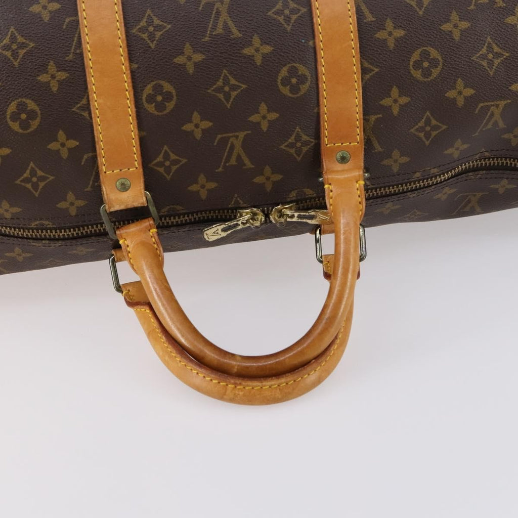 Louis Vuitton Keepall Bag Monogram Canvas Brown Canvas Travel Bag Bag (Pre-Owned)