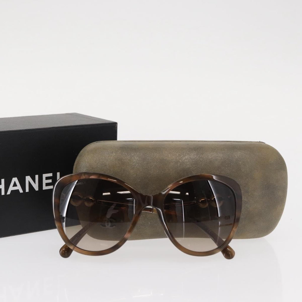 Chanel Logo Cc Sunglasses Plastic Brown Plastic Sunglasse Accessory (Pre-Owned)