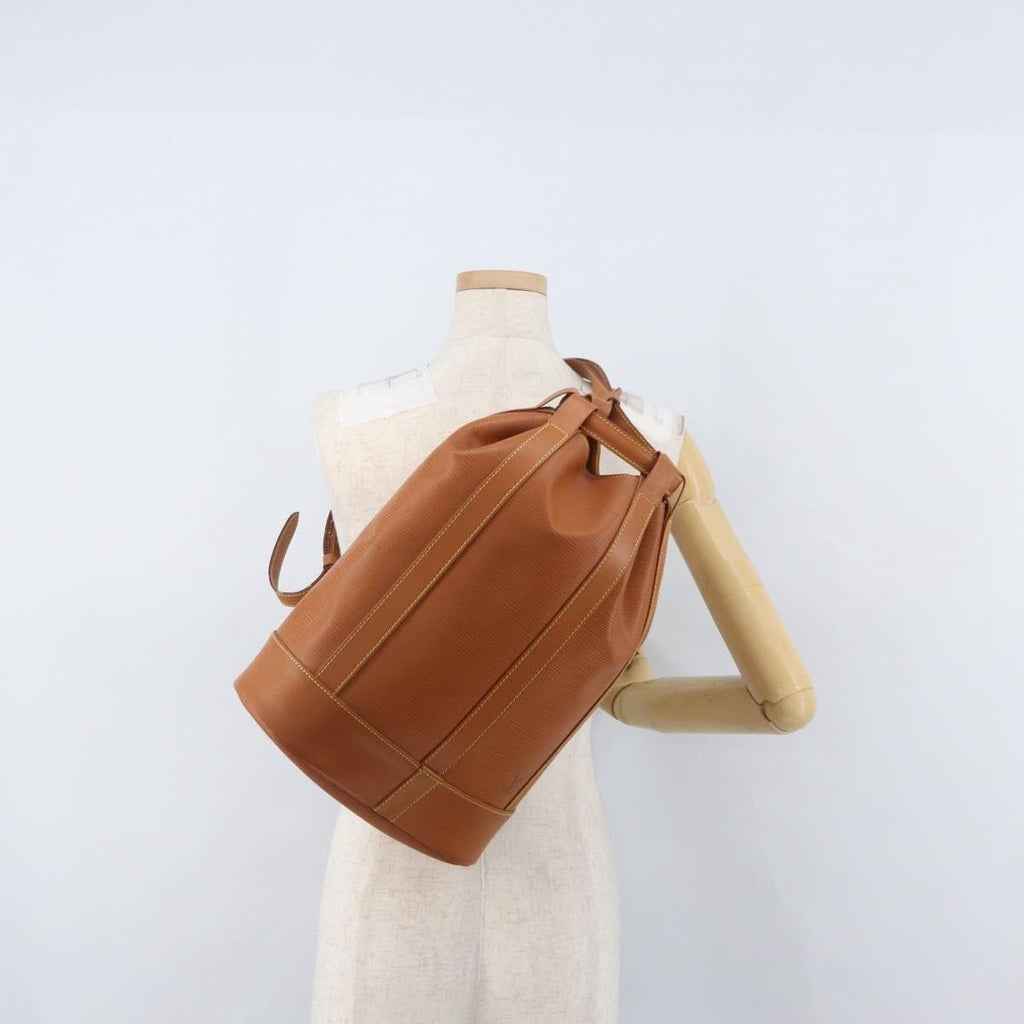 Louis Vuitton Randonnee Backpack Epi Leather Brown Leather Backpack Bag (Pre-Owned)