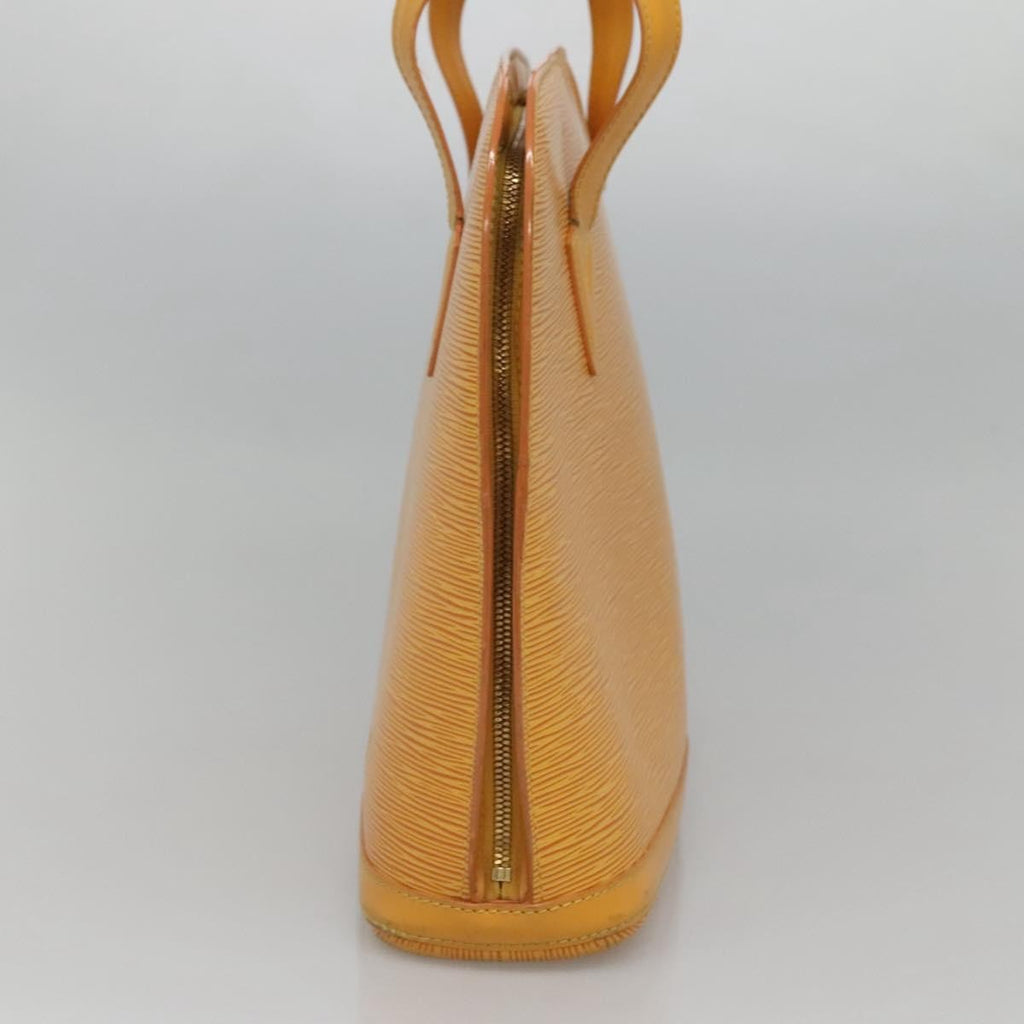 Louis Vuitton Lussac Handbag Epi Leather Yellow Leather Shoulder Bag Bag (Pre-Owned)