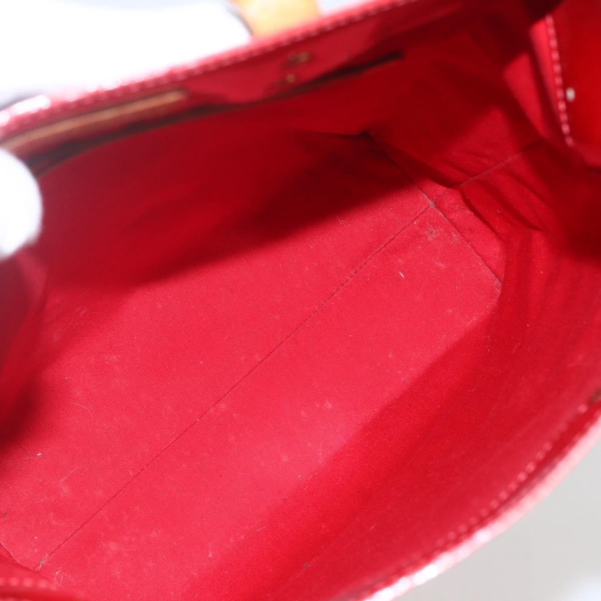 Louis Vuitton Reade Handbag Monogram Vernis Red Patent_Leather Handbag (Pre-Owned)