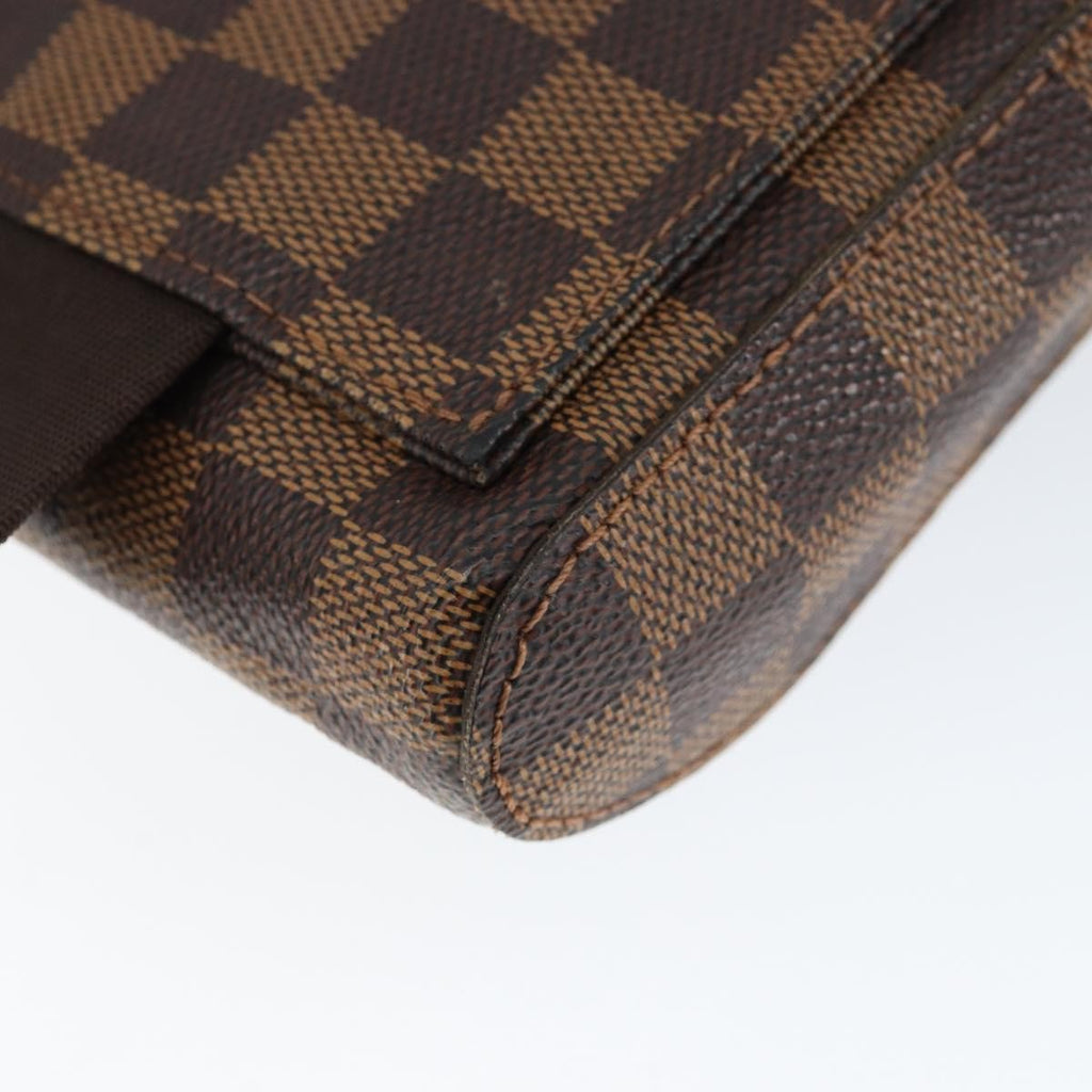 Louis Vuitton Geronimos Waist Bag Damier Brown Canvas Clutche & Pouche Bag (Pre-Owned)