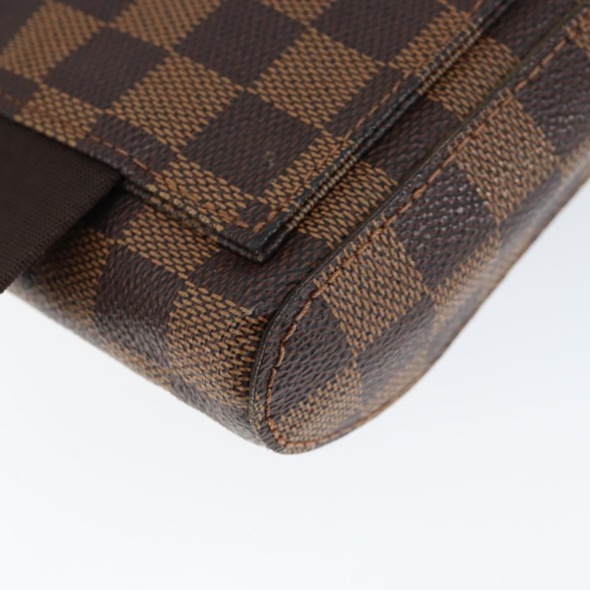 Louis Vuitton Geronimos Waist Bag Damier Brown Canvas Clutche & Pouche Bag (Pre-Owned)
