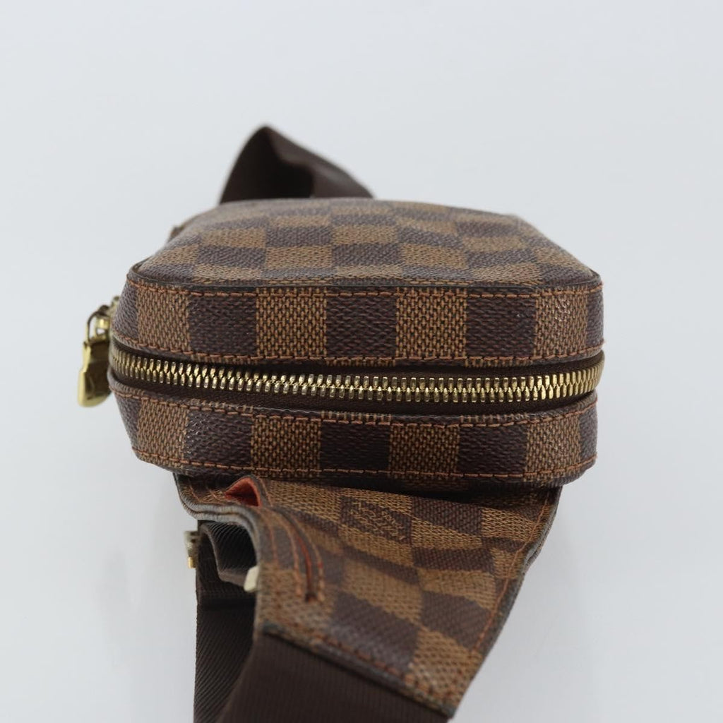 Louis Vuitton Geronimos Waist Bag Damier Brown Canvas Shoulder Bag Bag (Pre-Owned)