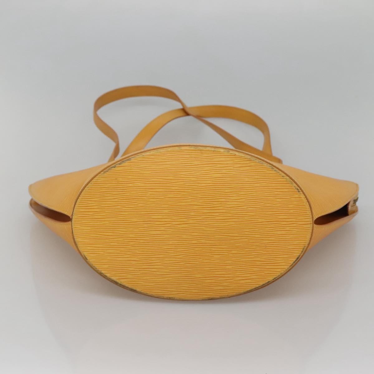 Louis Vuitton Saint Jacques Handbag Epi Leather Yellow Leather Shoulder Bag Bag (Pre-Owned)