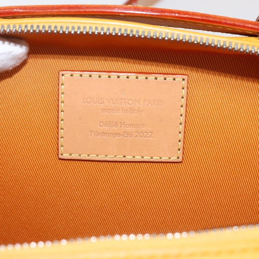 Louis Vuitton Handle Soft Trunk Bag Monogram Taurillon Leather Yellow Leather Clutche & Pouche Bag (Pre-Owned)