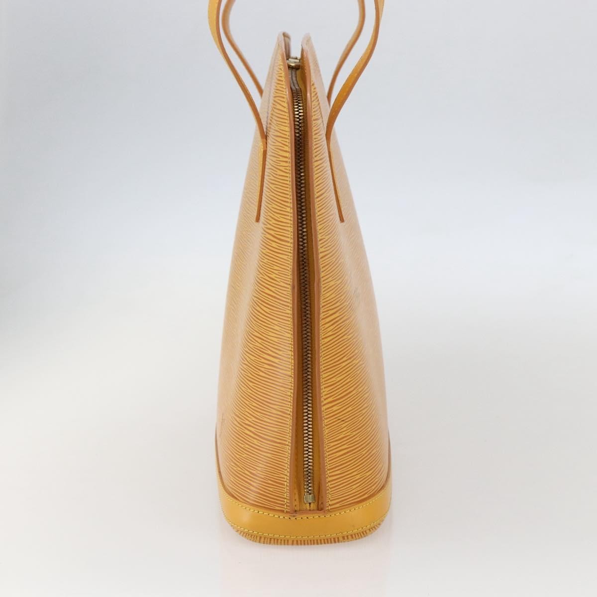 Louis Vuitton Lussac Handbag Epi Leather Yellow Leather Shoulder Bag Bag (Pre-Owned)