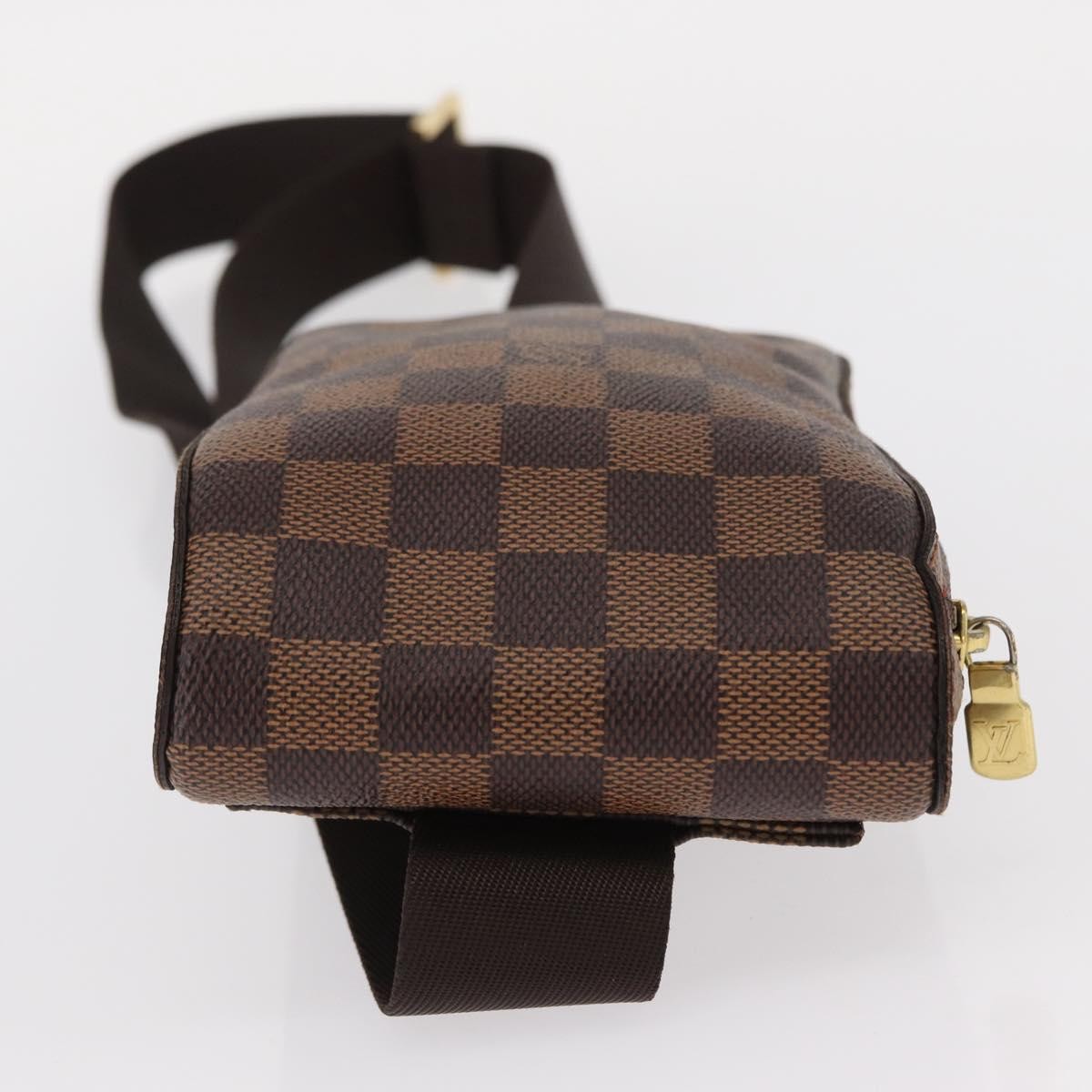 Louis Vuitton Geronimos Waist Bag Damier Brown Canvas Shoulder Bag Bag (Pre-Owned)