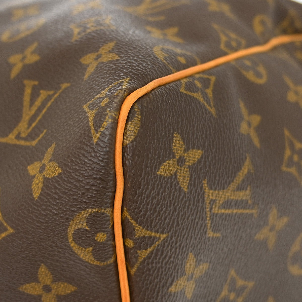 Louis Vuitton Keepall Bag Monogram Canvas Brown Canvas Travel Bag Bag (Pre-Owned)