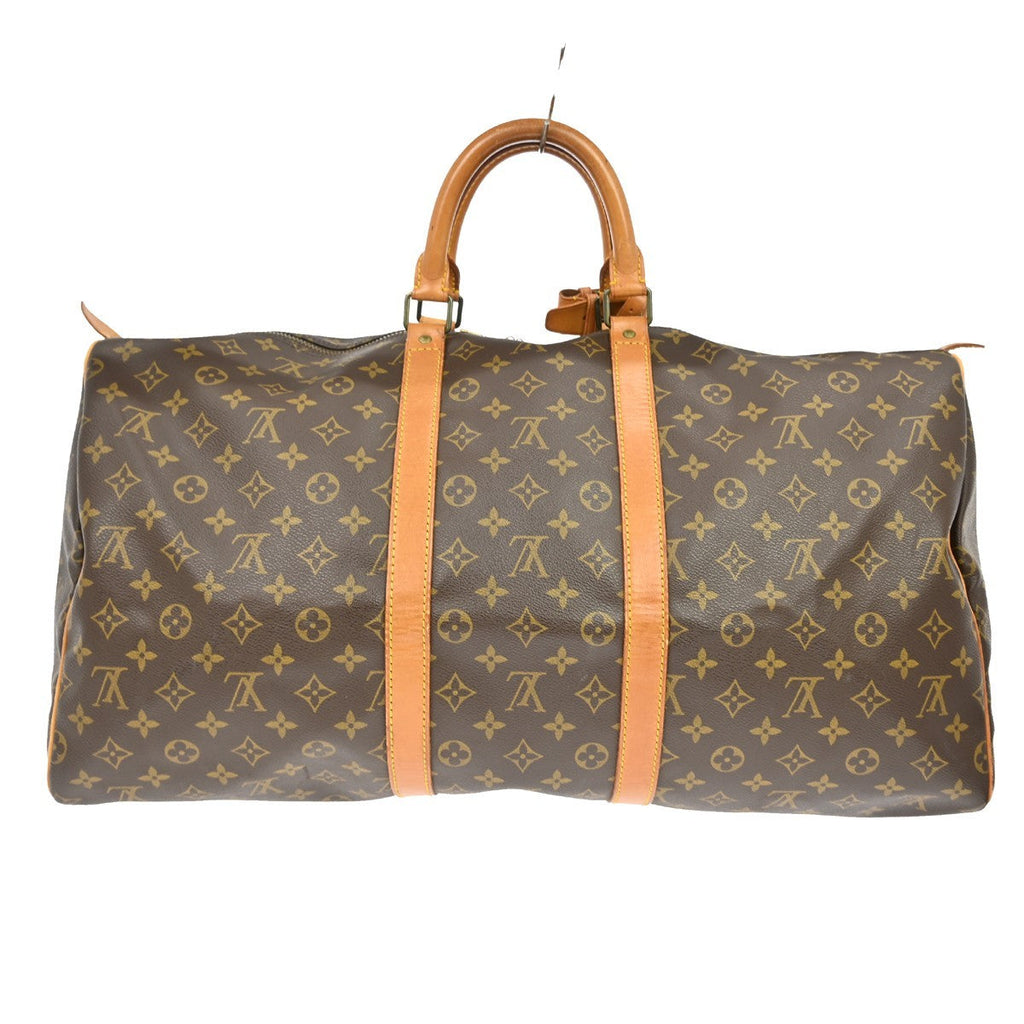 Louis Vuitton Keepall Bag Monogram Canvas Brown Canvas Travel Bag Bag (Pre-Owned)