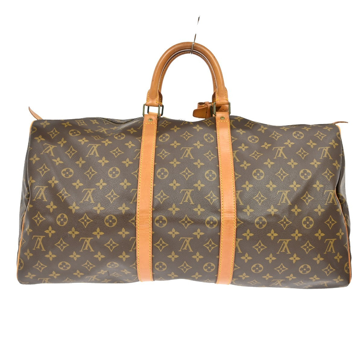 Louis Vuitton Keepall Bag Monogram Canvas Brown Canvas Travel Bag Bag (Pre-Owned)