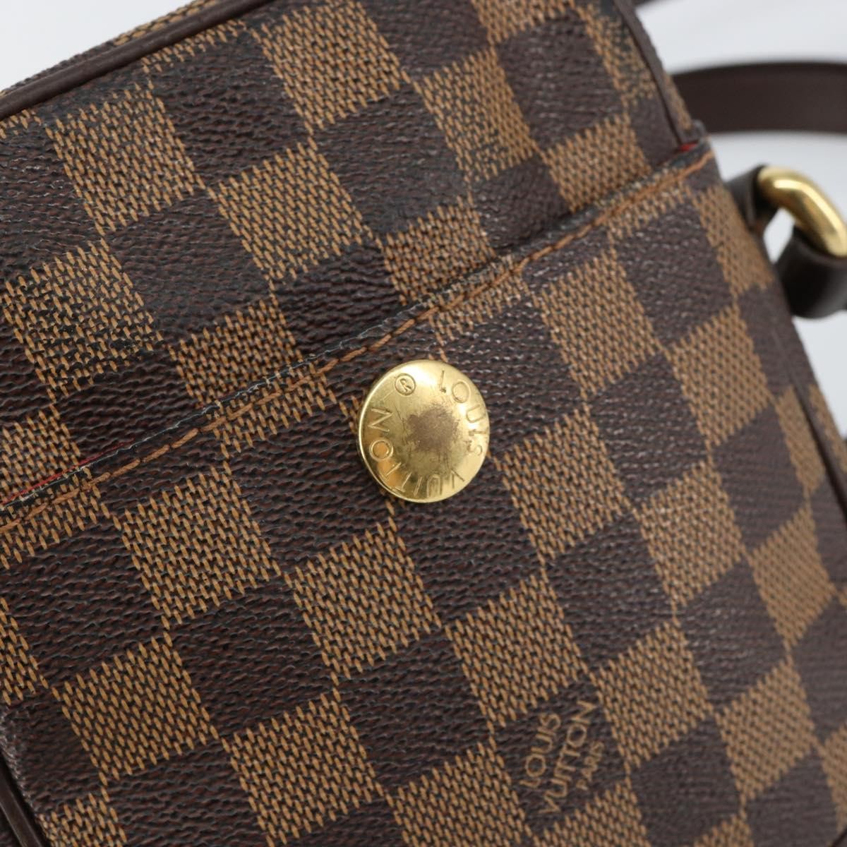 Louis Vuitton Rift Handbag Damier Brown Canvas Shoulder Bag Bag (Pre-Owned)